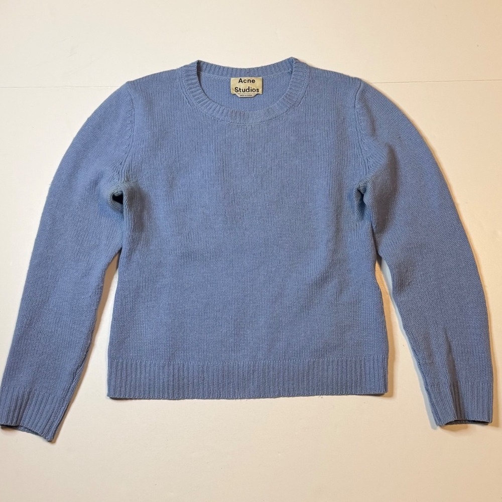 Vtg Acne Studios Wool Cashmere Sweater Womens S Crew Neck Knit